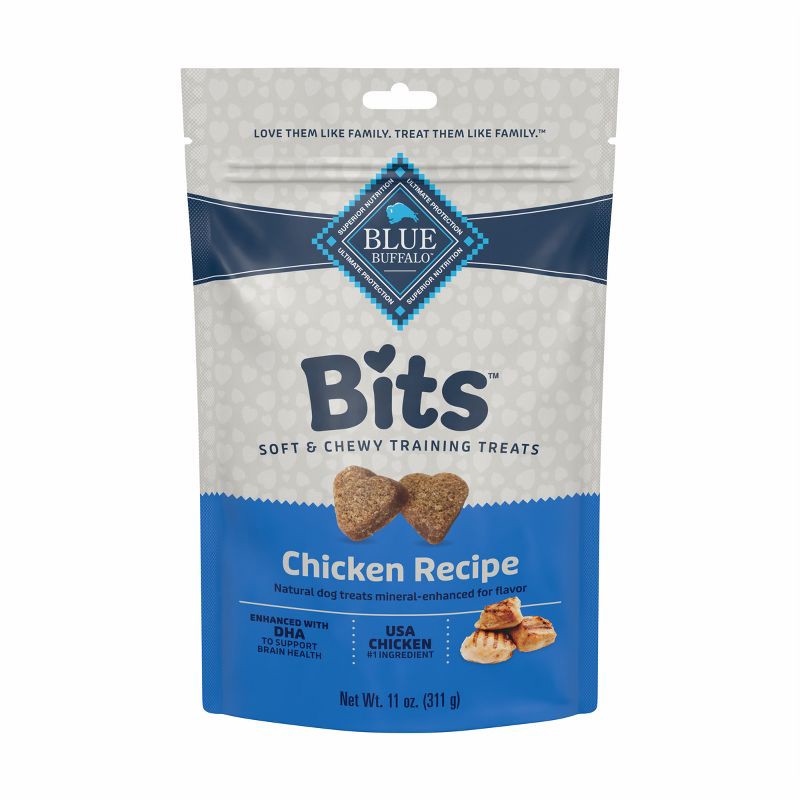 slide 8 of 11, Blue Buffalo Blue Bits Natural Soft-Moist Training Dog Treats with Chicken Recipe - 11oz, 11 oz