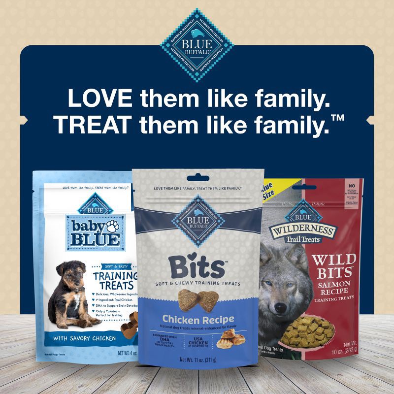 slide 8 of 10, Blue Buffalo Blue Bits Natural Soft-Moist Training Dog Treats with Chicken Recipe - 11oz, 11 oz