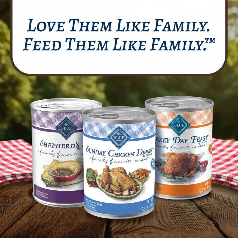 slide 9 of 10, Blue Buffalo Family Favorites Natural Adult Wet Dog Food with Sunday Chicken - 12.5oz, 12.5 oz