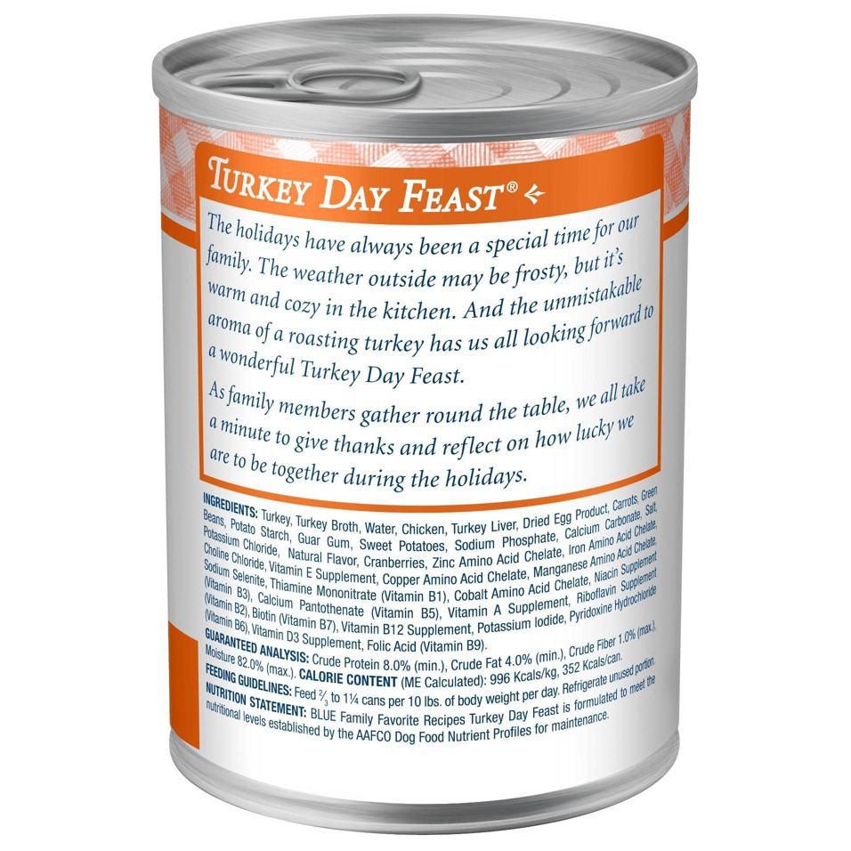 slide 2 of 4, Blue Buffalo Family Favorite Recipes In Gravy Wet Dog Food Turkey Day Feast - 12.5oz, 12.5 oz