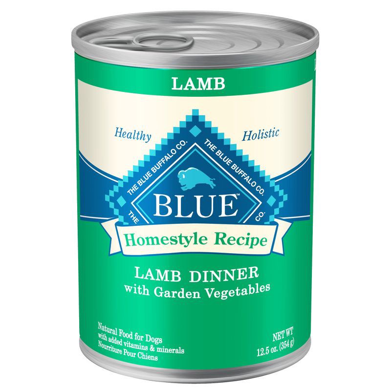 slide 1 of 5, Blue Buffalo Homestyle Recipe Natural Adult Wet Dog Food with Lamb Flavor - 12.5oz, 12.5 oz