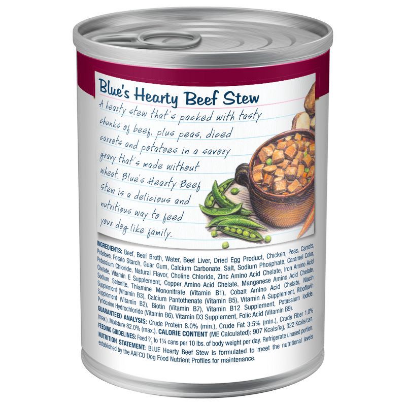 slide 2 of 4, Blue Buffalo Blue's Stew Natural Adult Wet Dog Food Hearty Beef Stew - 12.5oz, 12.5 oz