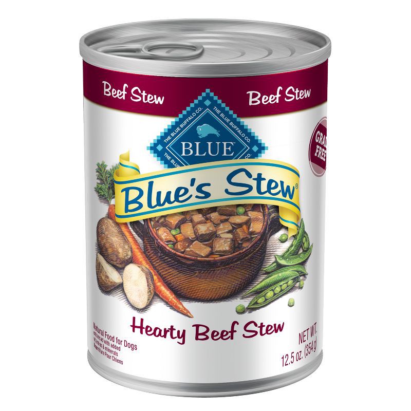 slide 1 of 7, Blue Buffalo Blue's Stew Natural Adult Wet Dog Food Hearty Beef Stew - 12.5oz, 12.5 oz