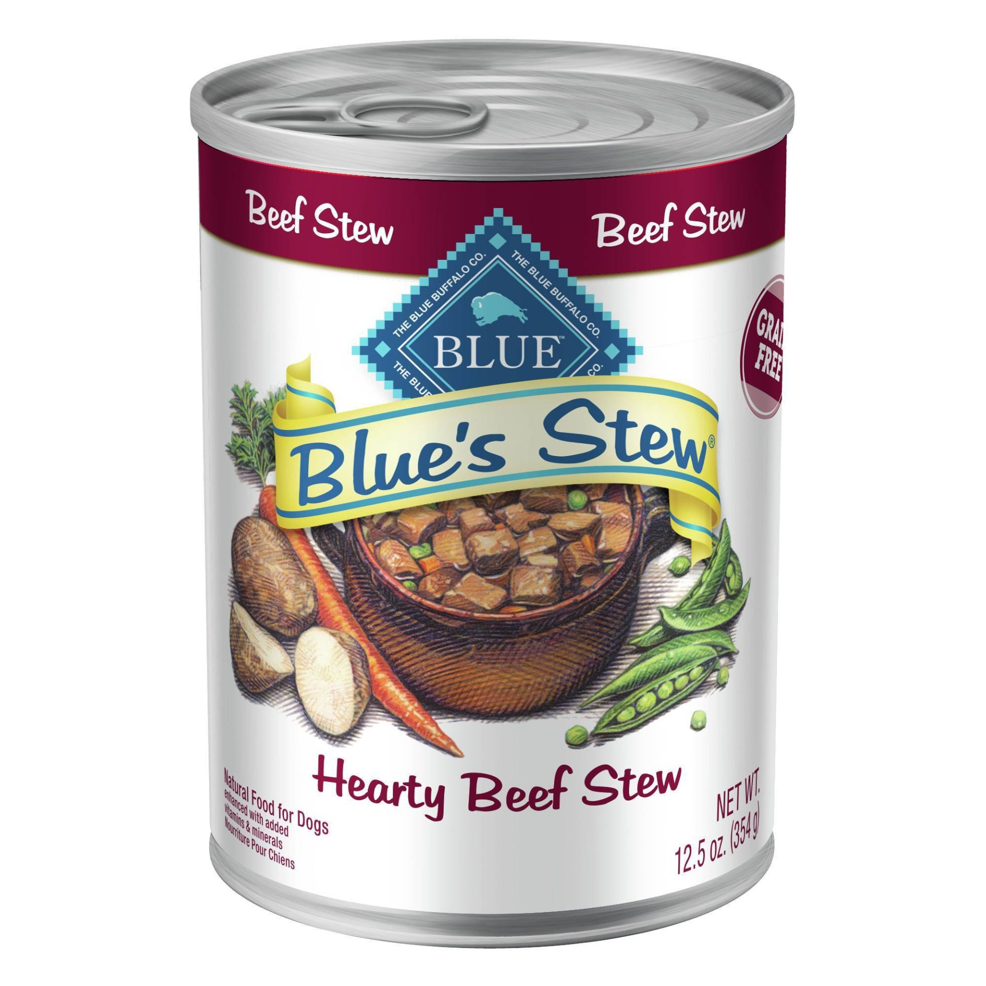 slide 1 of 4, Blue Buffalo Blue's Stew Grain Free Wet Dog Food Hearty Beef Stew - 12.5oz, 12.5 oz