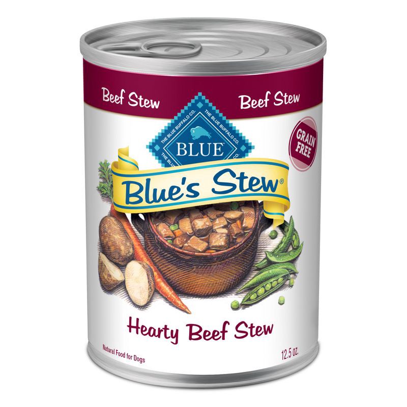 slide 1 of 10, Blue Buffalo Blue's Stew Natural Adult Wet Dog Food Hearty Beef Stew - 12.5oz, 12.5 oz