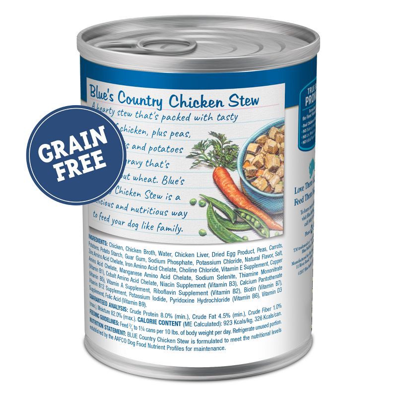 slide 2 of 10, Blue Buffalo Blue's Stew Natural Adult Wet Dog Food with Chicken Stew - 12.5oz, 12.5 oz