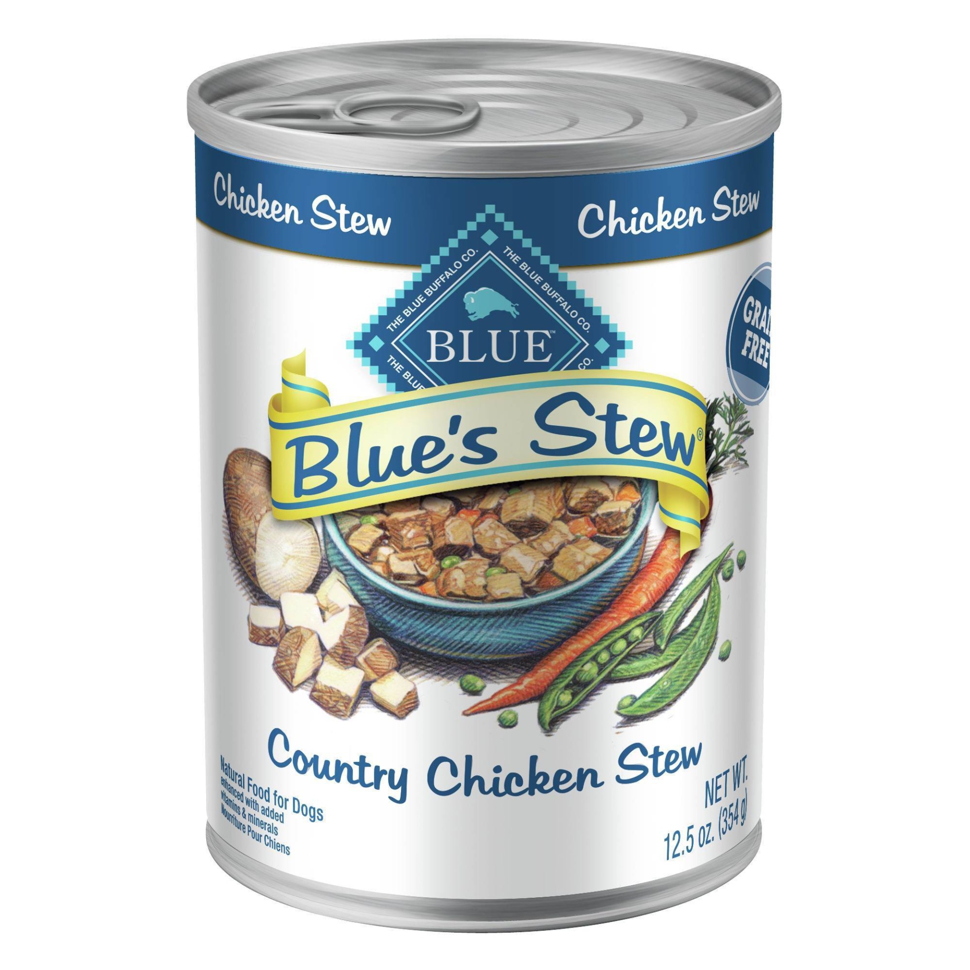 slide 1 of 4, Blue Buffalo Blue's Stew Grain Free Wet Dog Food Country Chicken Stew - 12.5oz, 12.5 oz