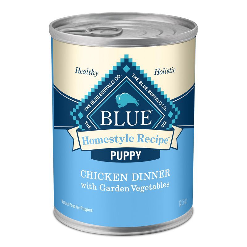 slide 1 of 11, Blue Buffalo Homestyle Recipe Natural Puppy Wet Dog Food Chicken Dinner with Garden Vegetables - 12.5oz, 12.5 oz