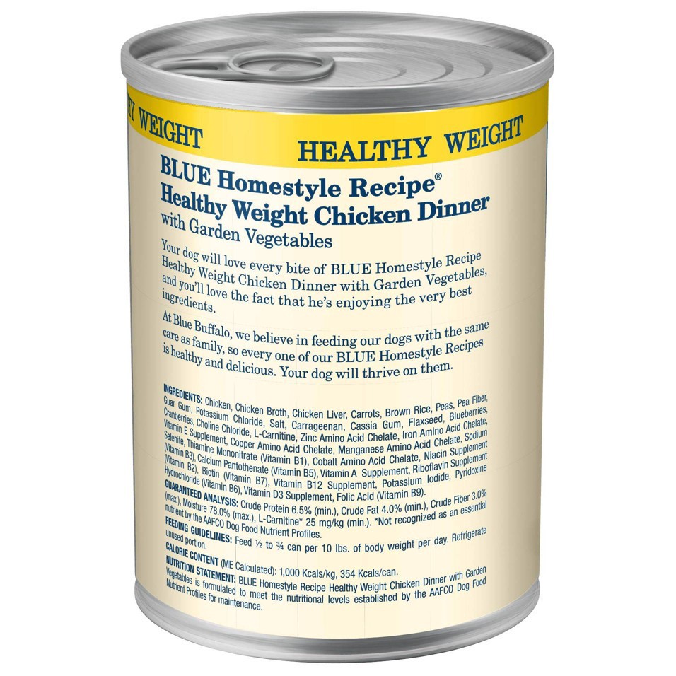 slide 2 of 4, Blue Buffalo Homestyle Recipe Natural Adult Wet Dog Food Chicken Dinner with Garden Vegetables - 12.5oz, 12.5 oz