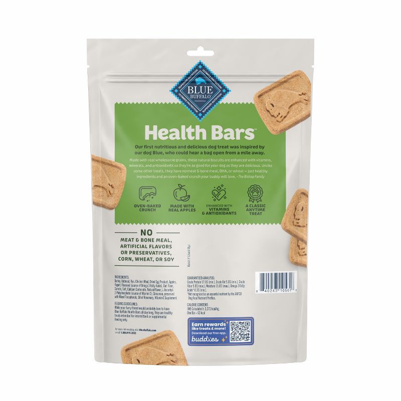 slide 2 of 4, Blue Buffalo Health Bars Natural Crunchy Dog Treats Biscuits with Apple & Yogurt Flavor - 16oz, 16 oz