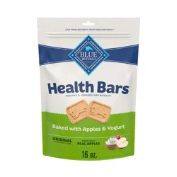 Blue Buffalo Health Bars Natural Crunchy Dog Treats Biscuits with Apple & Yogurt Flavor - 16oz