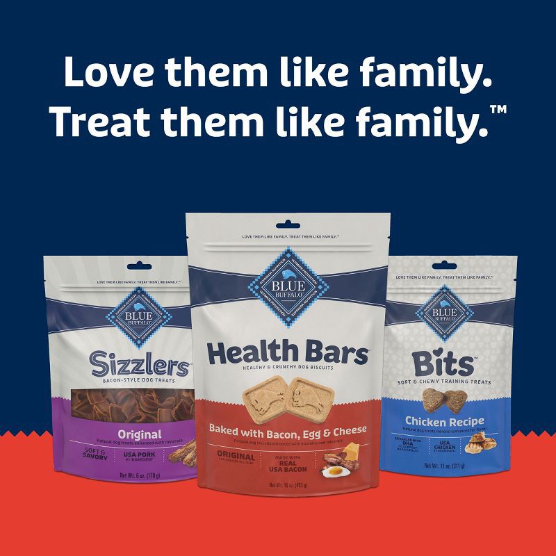 slide 8 of 9, Blue Buffalo Health Bars Natural Crunchy Dog Treats Biscuits with Bacon, Egg & Cheese Flavor - 16oz, 16 oz