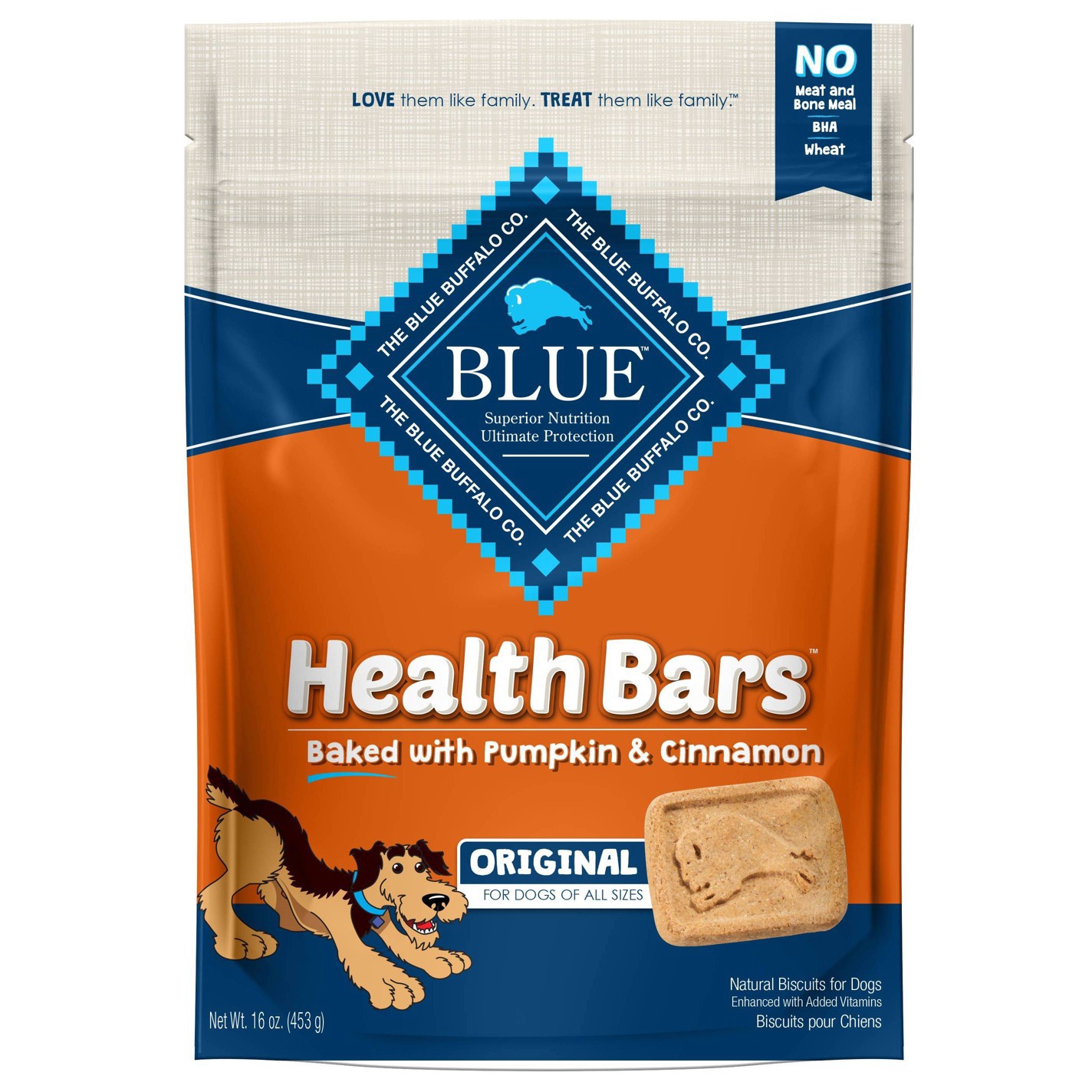 slide 1 of 4, Blue Buffalo Health Bars Natural Crunchy Dog Treats Biscuits Pumpkin & Cinnamon Flavor - 16oz, 16 oz