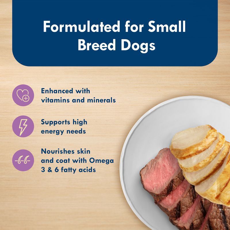 slide 5 of 11, Blue Buffalo Delights Natural Adult Small Breed Wet Dog Food Cups Pate Style, Grilled Chicken & Top Sirloin Beef Flavor - 3.5oz/12ct, 12 ct; 3.5 oz