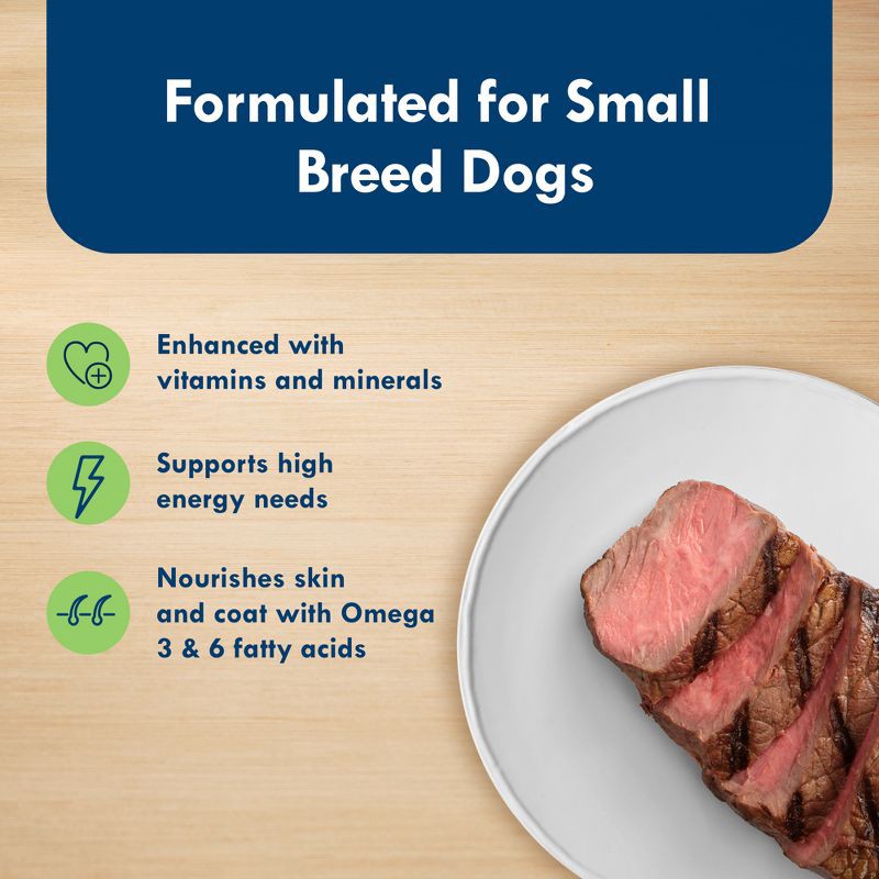 slide 4 of 11, Blue Buffalo Delights Natural Adult Small Breed Wet Dog Food Cups Variety Pack In Hearty Gravy, Filet Mignon Beef & New York Strip - 3.5oz/12ct, 12 ct; 3.5 oz