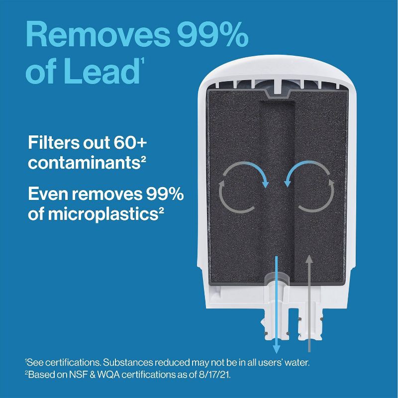 slide 9 of 14, Brita Tap Water Faucet Filtration System - Chrome: Filters Chlorine & Lead, Fits Most Standard Faucets, 1 ct