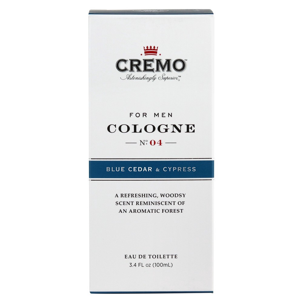 slide 5 of 5, Cremo Blue Cedar and Cypress Men's Spray Cologne - 3.4 fl oz, 3.4 fl oz