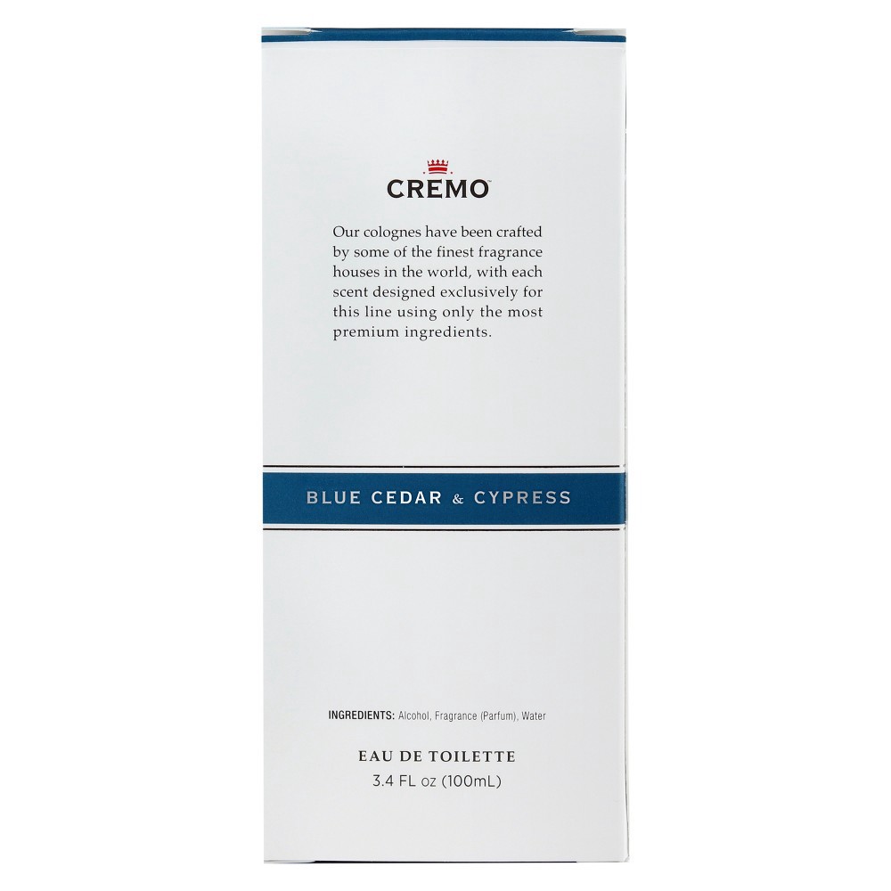 slide 3 of 5, Cremo Blue Cedar and Cypress Men's Spray Cologne - 3.4 fl oz, 3.4 fl oz