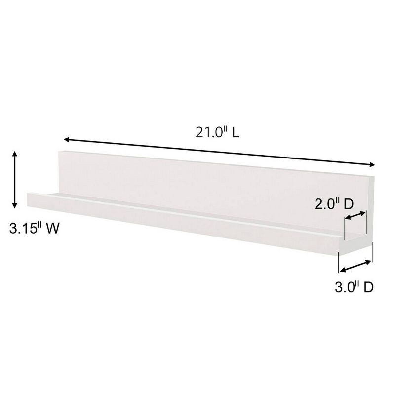 slide 3 of 12, Command Picture Ledge, Quartz, 1 Ledge, 10 Medium Strips, Decorate Damage-Free: Floating Wall Shelf, Off-White, 5lb Capacity, 5 lb