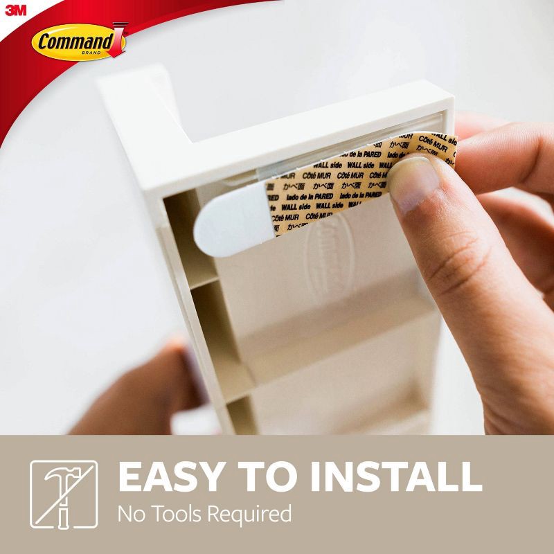 slide 5 of 12, Command Picture Ledge, Quartz, 1 Ledge, 10 Medium Strips, Decorate Damage-Free: Floating Wall Shelf, Off-White, 5lb Capacity, 5 lb