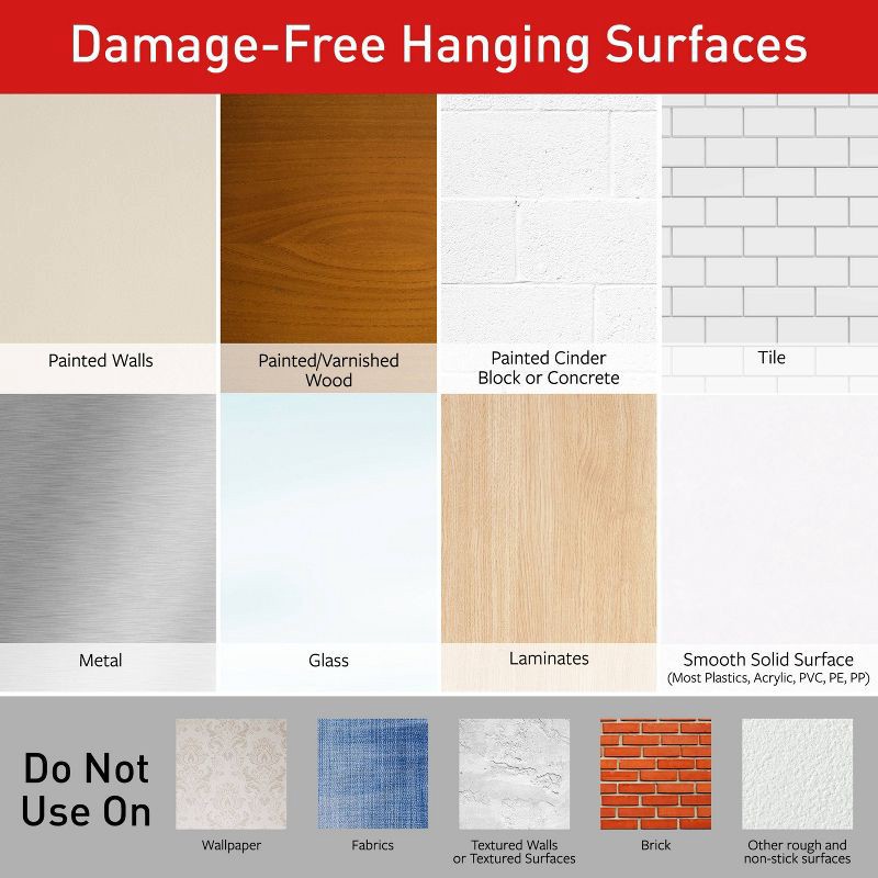 slide 8 of 11, Command Picture Ledge, Quartz, 1 Ledge, 10 Medium Strips, Decorate Damage-Free, 1 ct