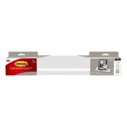 Command Picture Ledge, Quartz, 1 Ledge, 10 Medium Strips, Decorate Damage-Free: Floating Wall Shelf, Off-White, 5lb Capacity