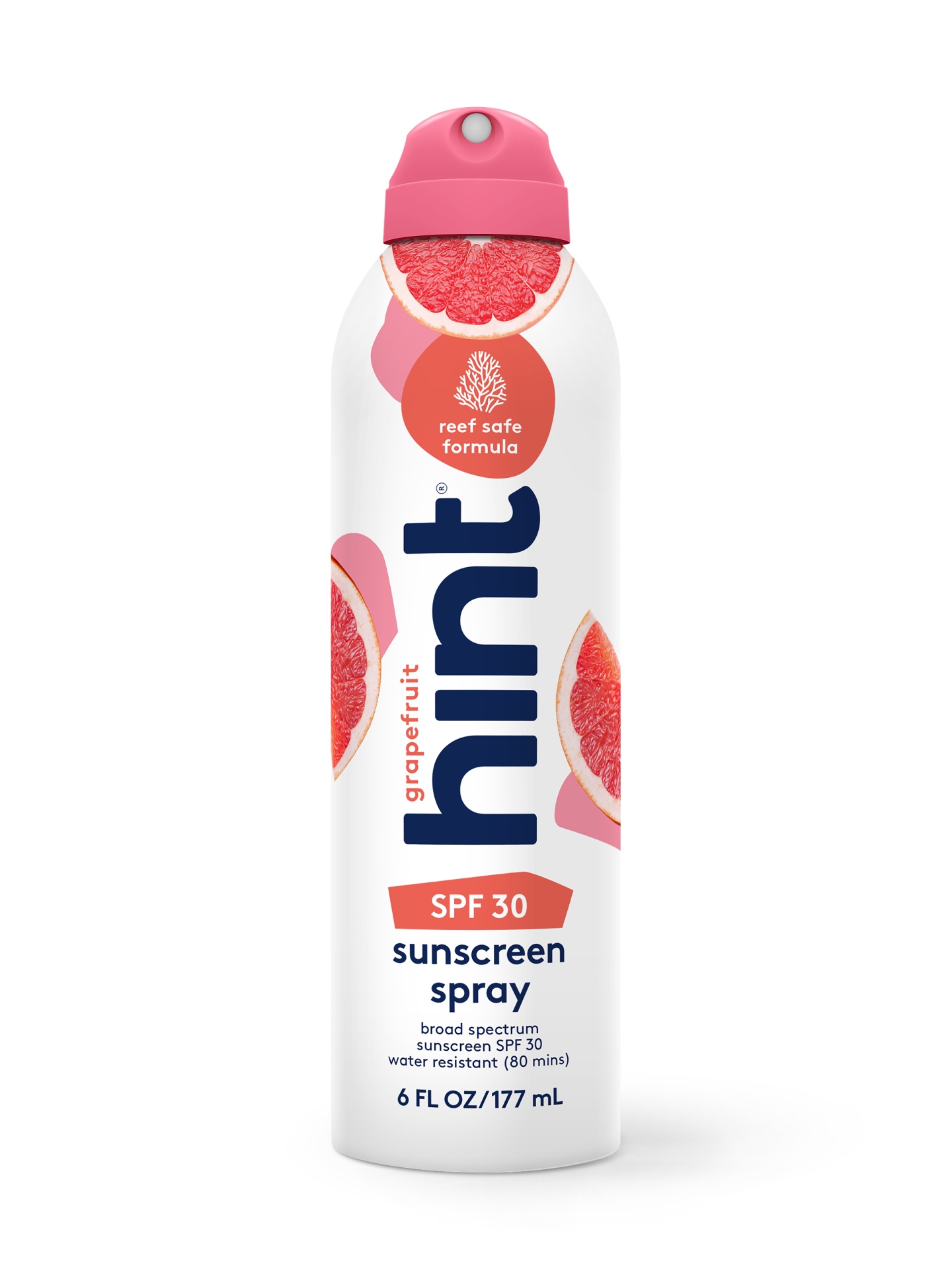 slide 1 of 4, hint Grapefruit Sunscreen Spray - Spf 30, 6 oz