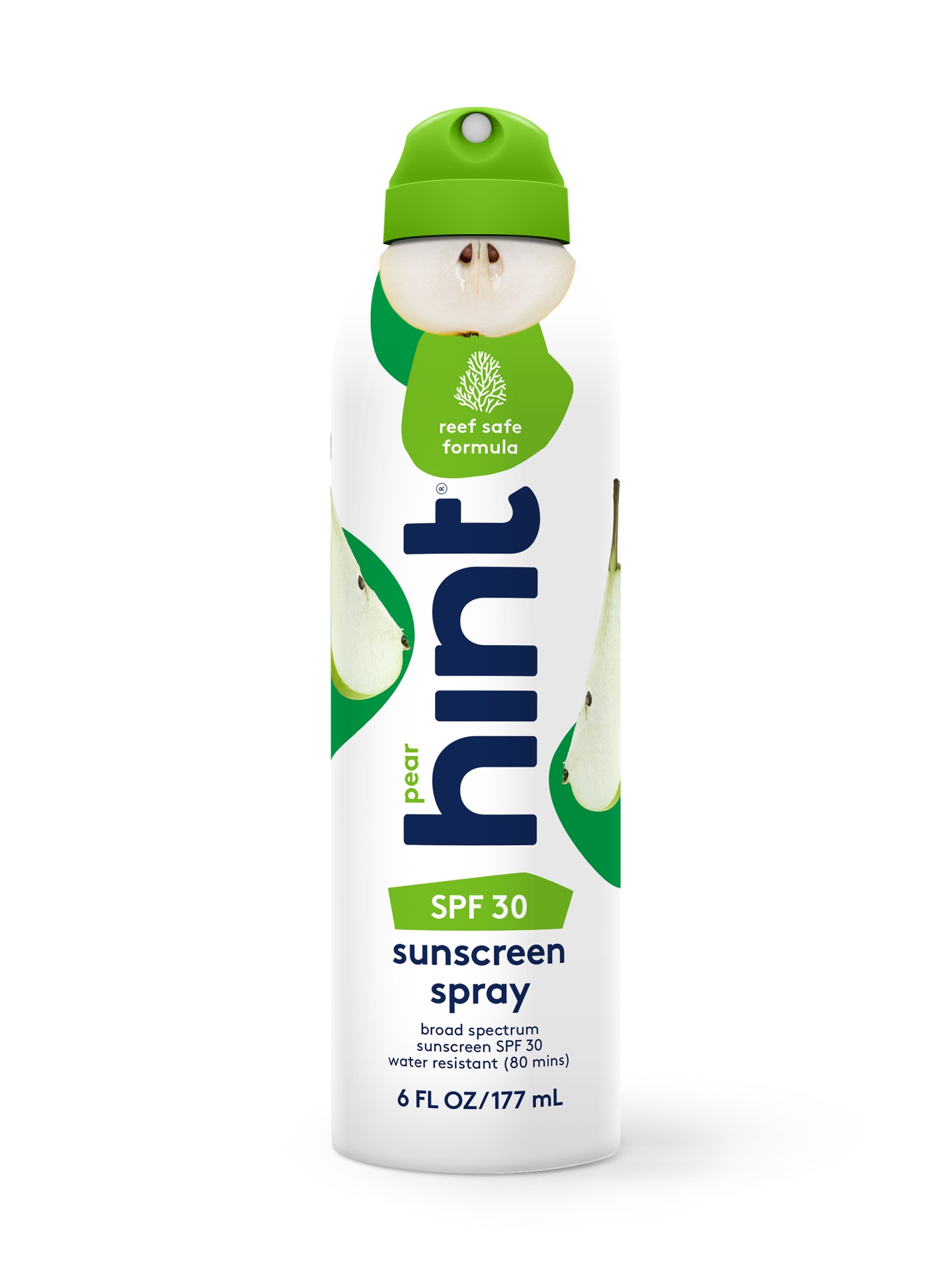 slide 1 of 4, hint Pear Sunscreen Spray - Spf 30, 6 oz