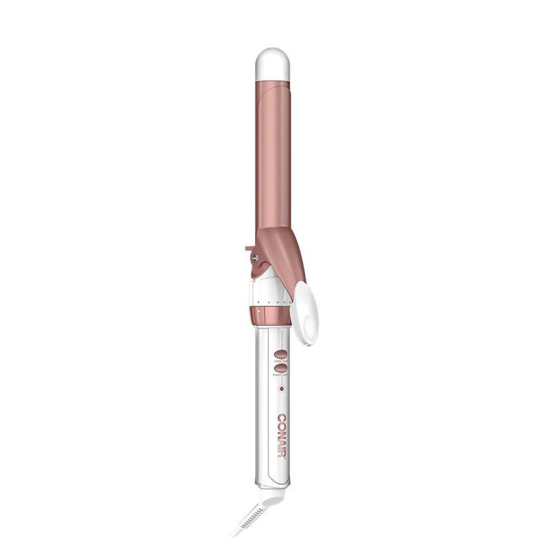 slide 1 of 8, Conair Double Ceramic Rose Gold Curling Iron - 1", 1 ct