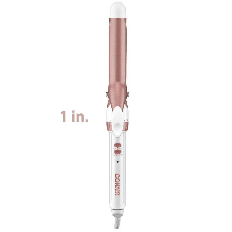 slide 8 of 8, Conair Double Ceramic Rose Gold Curling Iron - 1", 1 ct