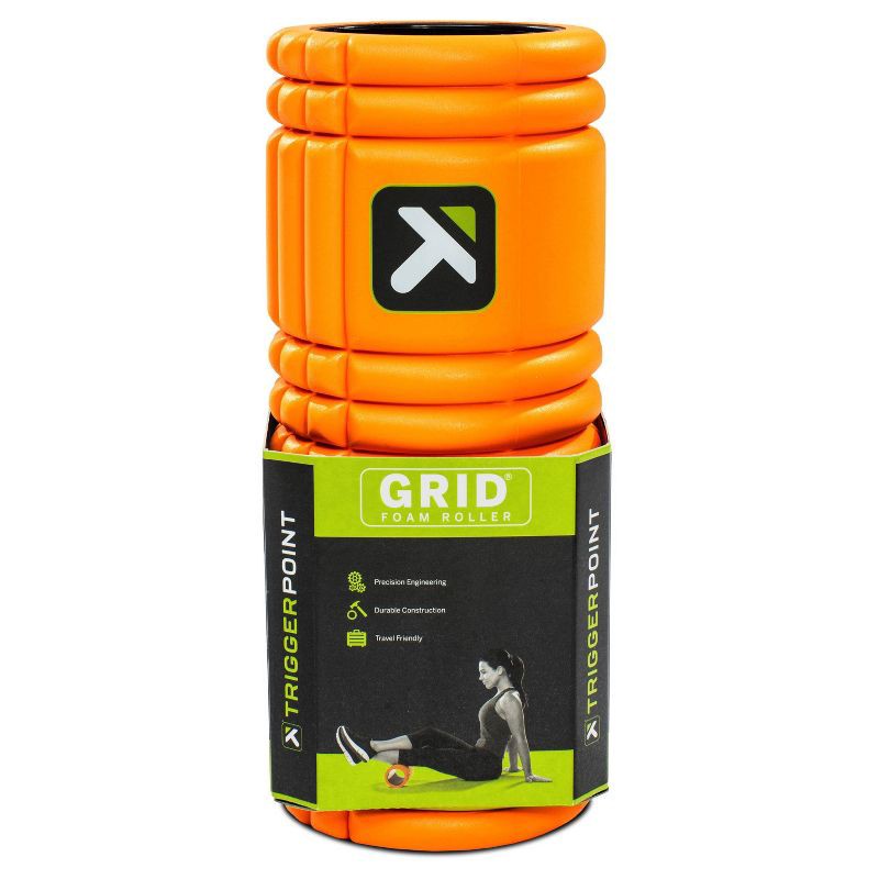 slide 6 of 9, TriggerPoint Grid Foam Roller - Orange, 1 ct