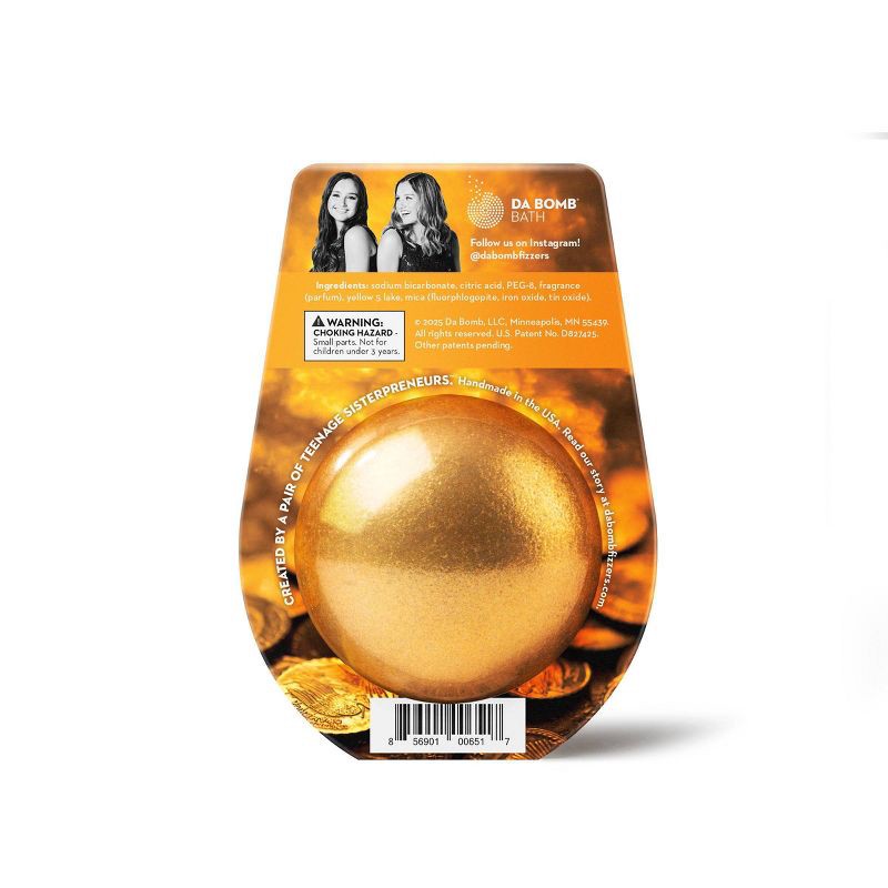 slide 2 of 8, Da Bomb Bath Fizzers Treasure Bath Bomb - 3.5oz, 3.5 oz