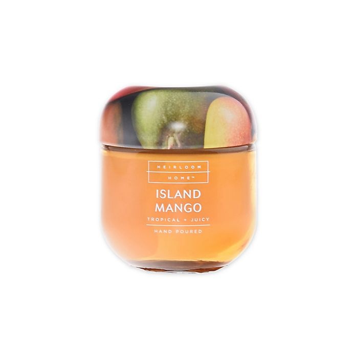 slide 1 of 1, Heirloom Home Island Mango Jar Candle with Metal Lid, 4 oz