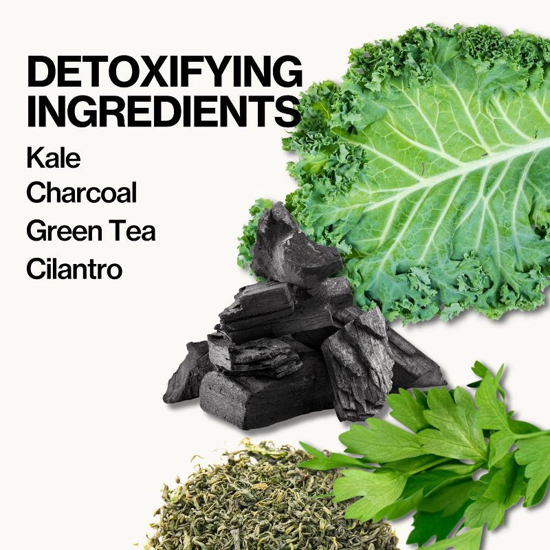 slide 3 of 9, Pacifica Super Green Detox Kale and Charcoal Face Mask - 0.67 fl oz, 0.67 fl oz