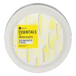 Essentials Paper Plates Uncoated