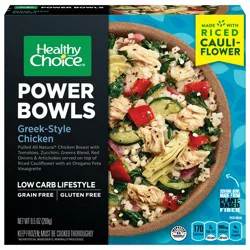 Healthy Choice Protein Bowls Greek-Style Chicken, High-Protein Frozen Meal, 9.5-oz. Bowl