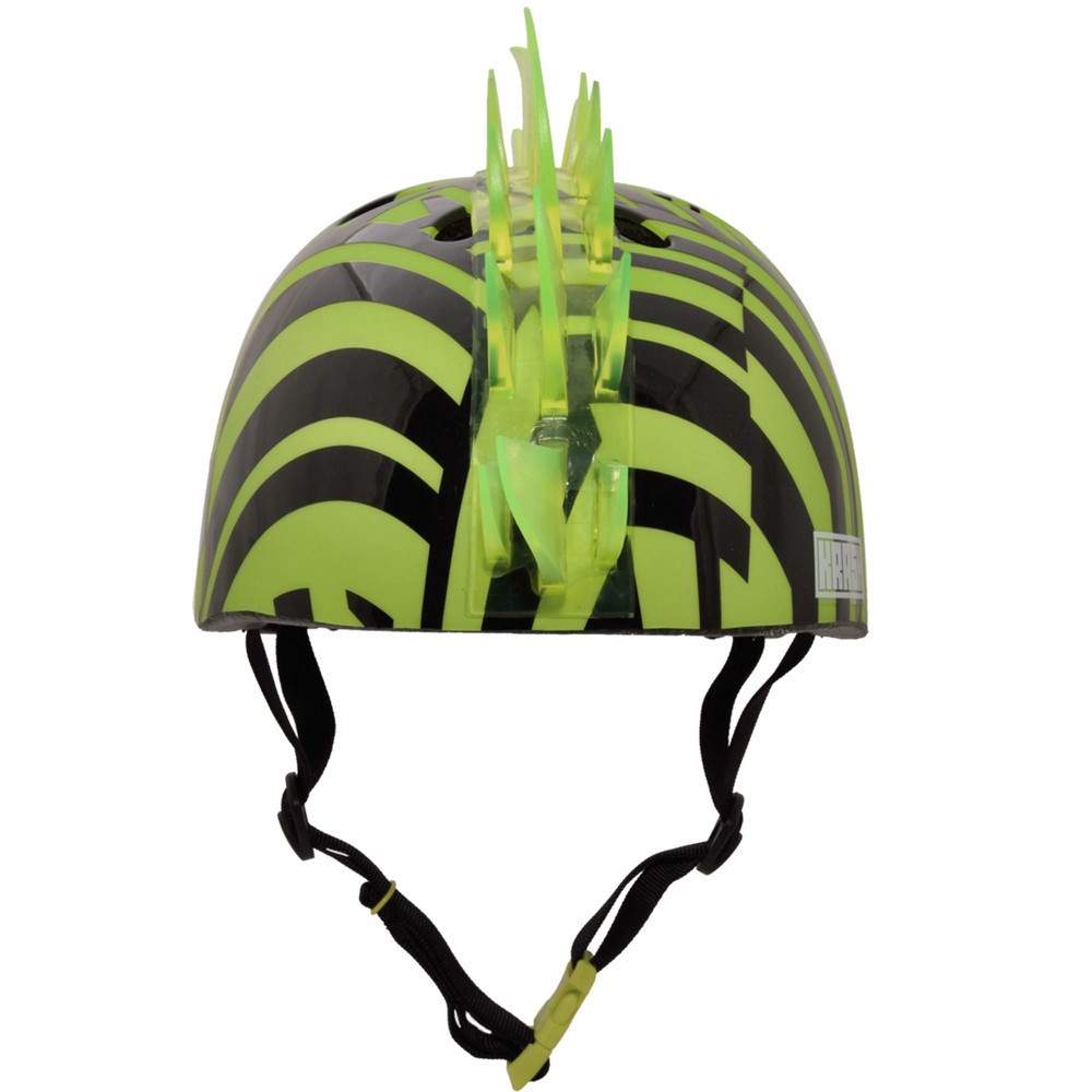 slide 5 of 7, Krash! Dazzle LED Lighted Mohawk Youth Helmet - Green, 1 ct