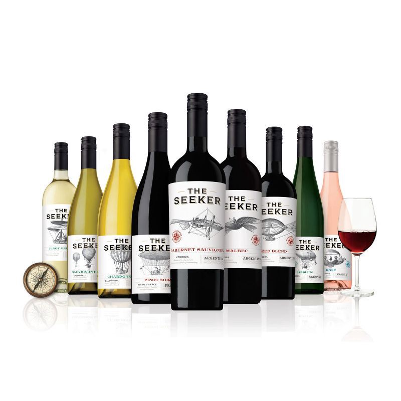 slide 3 of 5, The Seeker Pinot Noir Red Wine - 750ml Bottle, 750 ml