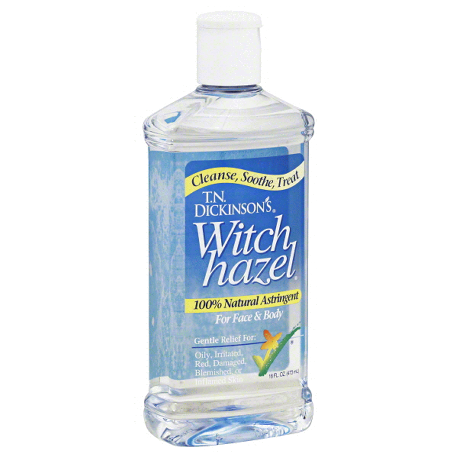 slide 1 of 1, T.N. Dickinson's 100% Natural Witch Hazel Astringent 16 fl oz, 16 fl oz