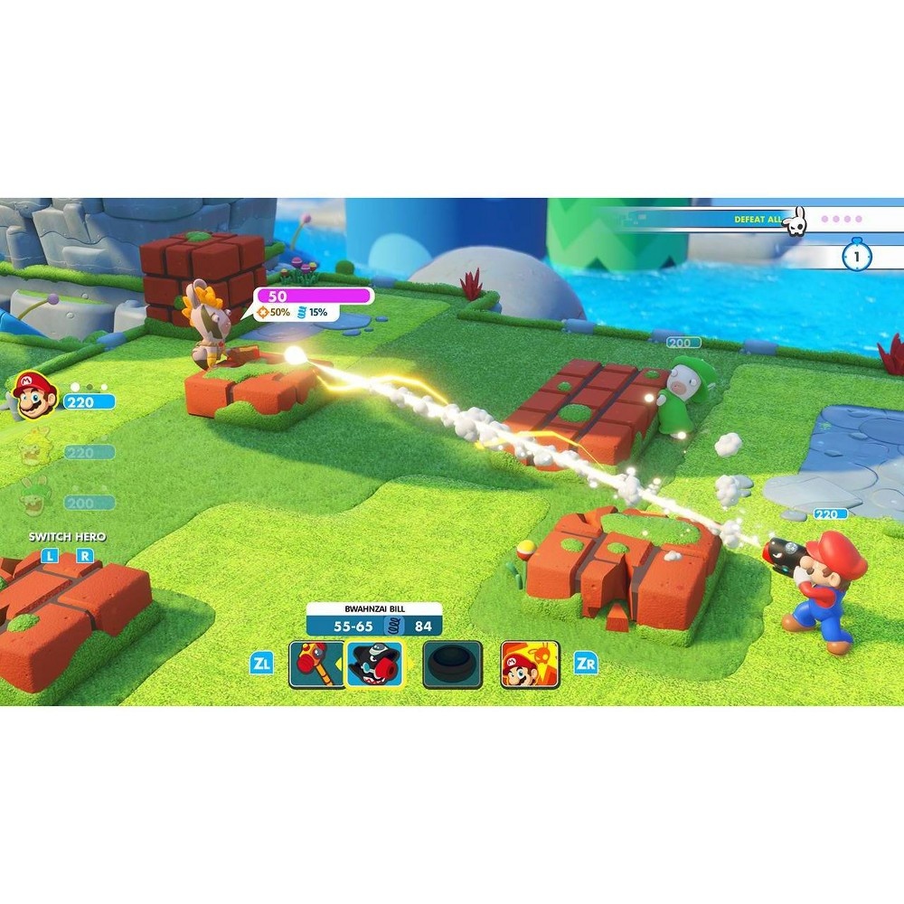 slide 2 of 7, Mario + Rabbids: Kingdom Battle - Nintendo Switch, 1 ct