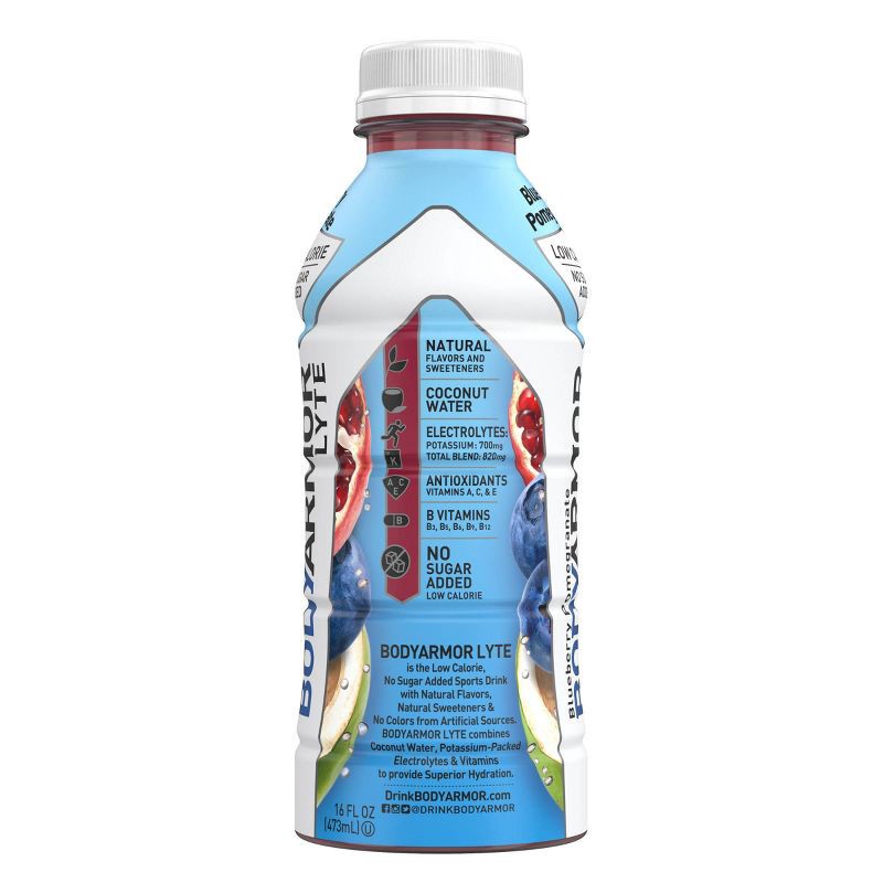 slide 6 of 7, BODYARMOR LYTE Blueberry Pomegranate - 16 fl oz Bottle, 16 fl oz