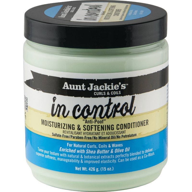 slide 1 of 1, Aunt Jackie's In Control Anti-Poof Moisturizing & Softening Conditioner - 15oz, 15 oz