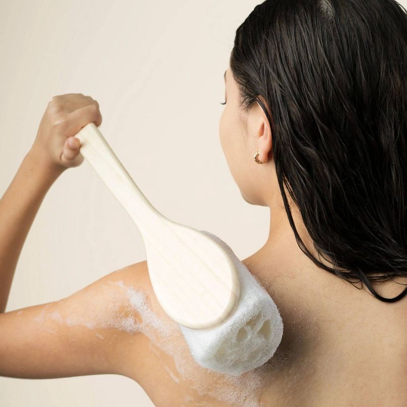 slide 3 of 7, EcoTools Loofah Bath Brush, 1 ct