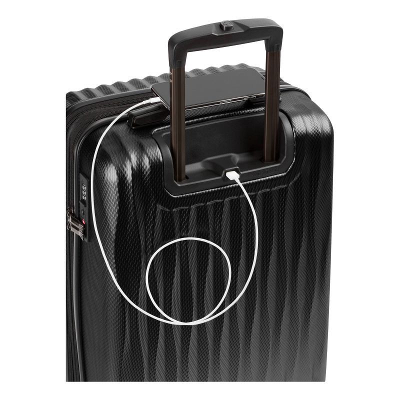 slide 2 of 11, SWISSGEAR Energie Hardside Carry On Spinner Suitcase - Black, 1 ct