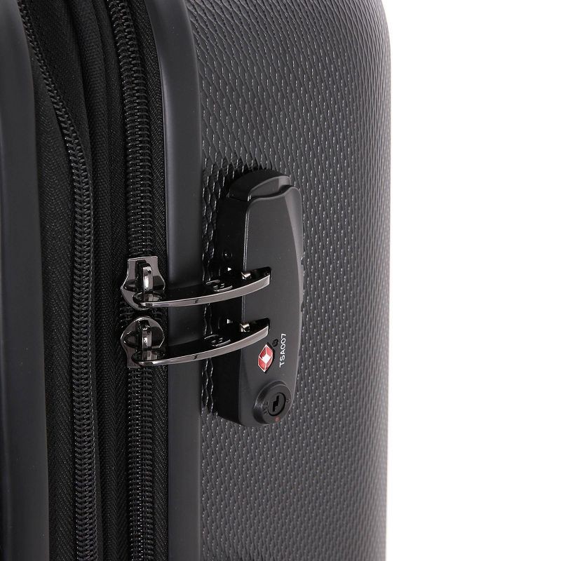 slide 5 of 8, SWISSGEAR Energie Hardside Carry On Spinner Suitcase - Black, 1 ct