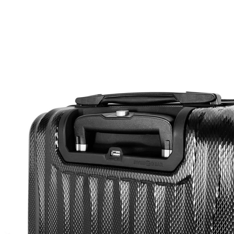 slide 7 of 8, SWISSGEAR Energie Hardside Carry On Spinner Suitcase - Black, 1 ct