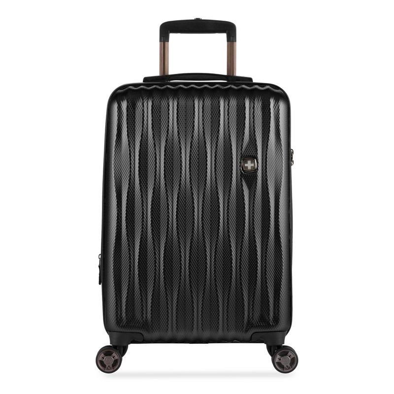 slide 8 of 11, SWISSGEAR Energie Hardside Carry On Spinner Suitcase - Black, 1 ct