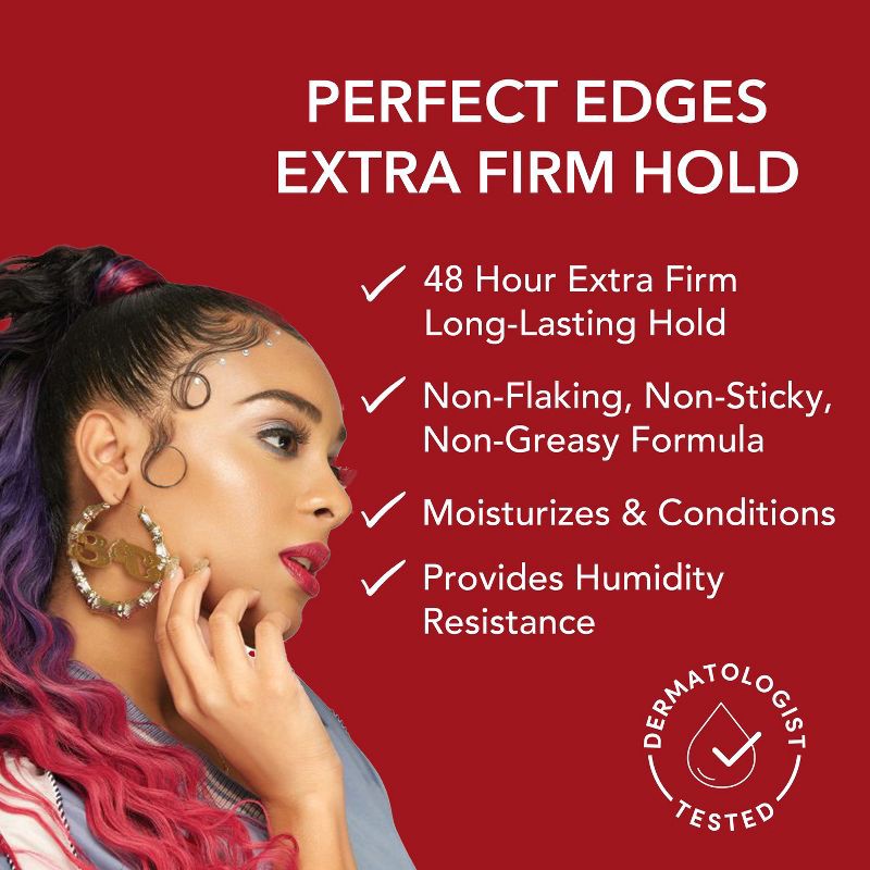 slide 4 of 8, Creme of Nature Argan Oil Perfect Edges Extra Firm Hold Hair Gel - 2.25 oz, 2.25 oz