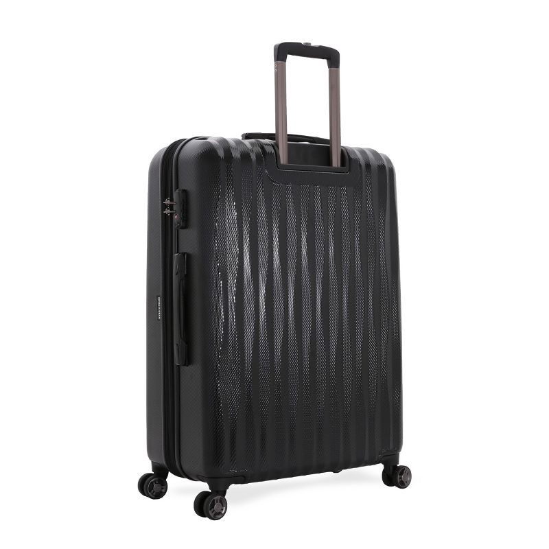 SWISSGEAR Energie Hardside Large Checked Spinner Suitcase Black 1 ct Shipt