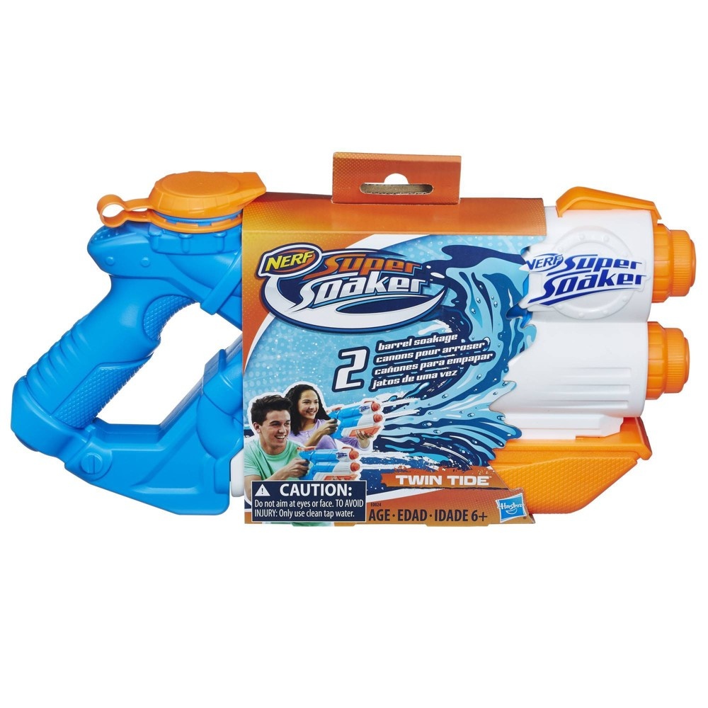 slide 2 of 4, NERF Super Soaker Twin Tide Water Blaster, 1 ct